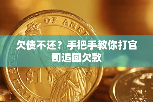 武汉欠债不还？手把手教你打官司追回欠款