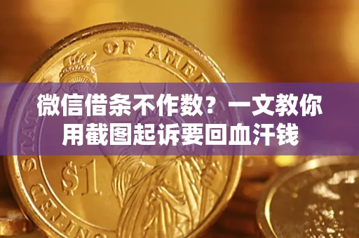 武汉微信借条不作数？一文教你用截图起诉要回血汗钱