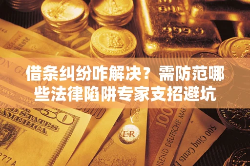武汉借条纠纷咋解决？需防范哪些法律陷阱专家支招避坑