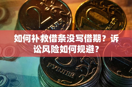 武汉如何补救借条没写借期？诉讼风险如何规避？