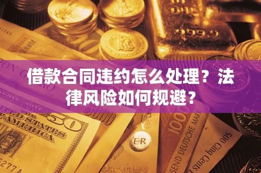 武汉借款合同违约怎么处理？法律风险如何规避？
