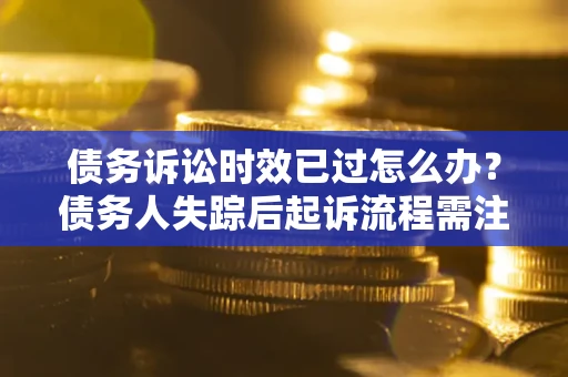 武汉债务诉讼时效已过怎么办？债务人失踪后起诉流程需注意什么？