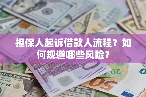 武汉担保人起诉借款人流程？如何规避哪些风险？