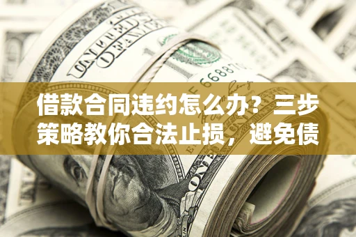 武汉借款合同违约怎么办？三步策略教你合法止损，避免债务危机升级